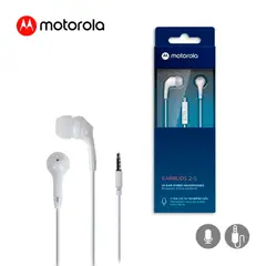 MOTOROLA - AUDÍFONOS IN-EAR 2S-WH WIRED C-MICRO - BLANCO