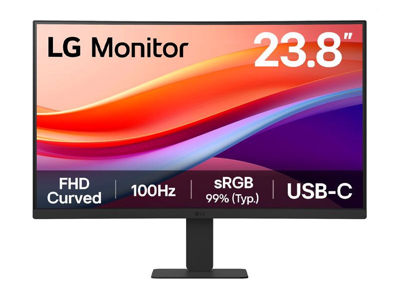 MONITOR 24U421A-B CURVO 23.8 100HZ/5MS FHD VA/USB-C/HDMI