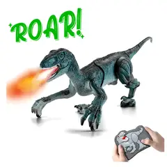 GENERICO - DINOSAURIO VELOCIRAPTOR REALISTA A CONTROL REMOTO