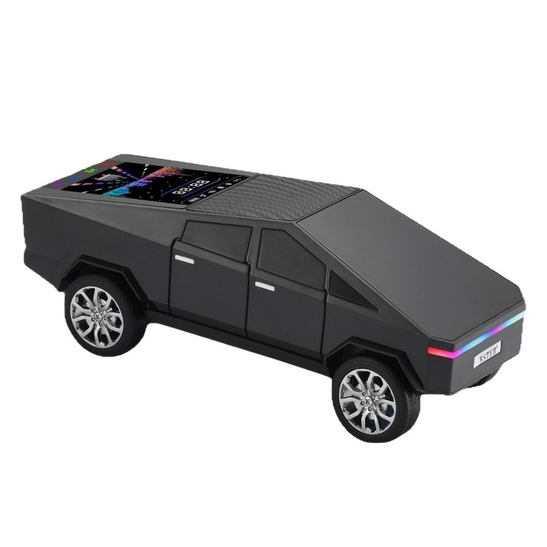 Parlante Bluetooth Camioneta Futurista 15W con Pantalla LED y Radio FM