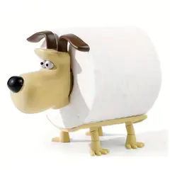 GENERICO - Soporte para Papel Higiénico de Repuesto Modelo Perrito 3D