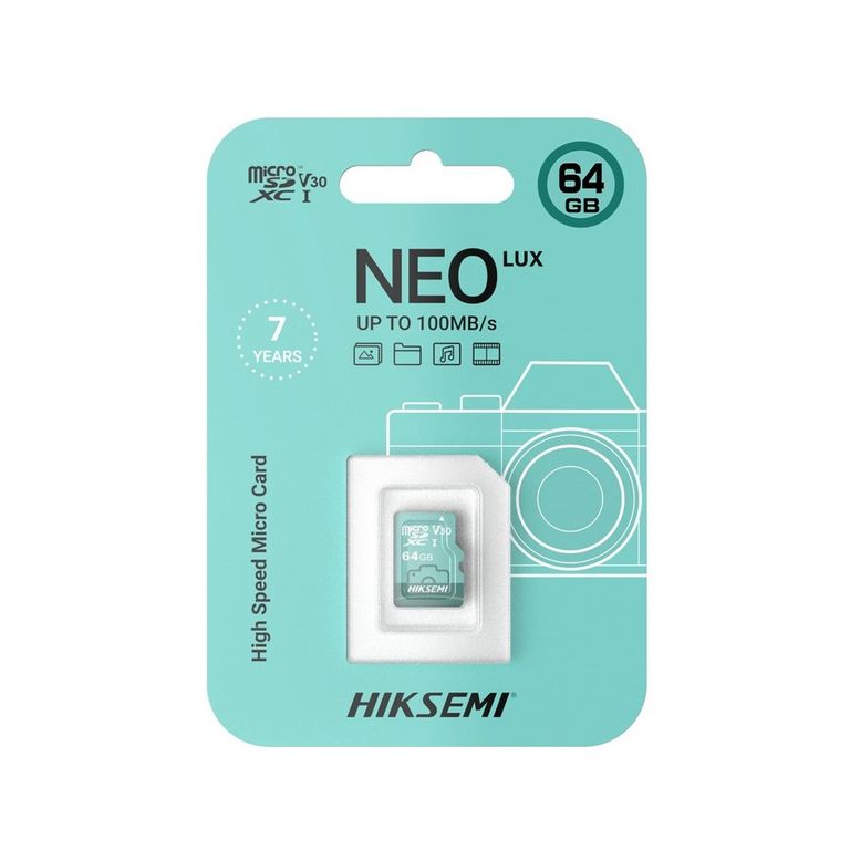 Memoria Micro Sd 64Gb Neo Lux, Alta Velocidad Y Capacidad Ideal Para Cámaras Y D