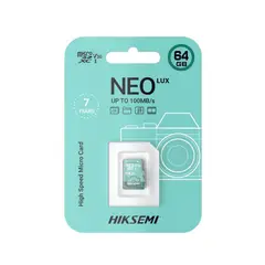 HIKVISION - Memoria Micro Sd 64Gb Neo Lux, Alta Velocidad Y Capacidad Ideal Para Cámaras Y D
