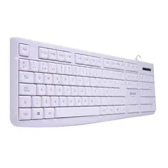 TEROS - Teclado Estándar TE-4069S Multimedia USB 20 Español Blanco