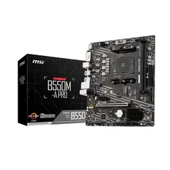 MSI - Placa Base B550M-A Pro D4 AM4 mATX - Alto Rendimiento y Conectivi