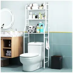 KELLER - Estante Organizador de Baño 3 Repisas con Portapapel TJ2
