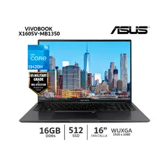 ASUS - Laptop Vivobook X1605V-MB1350 Ci5 13420H 16Gb Ram 512Gb SSD 16” FHD