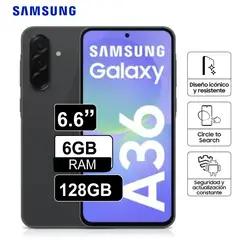 SAMSUNG - Celular Galaxy A36 128GB 6GB RAM - NEGRO