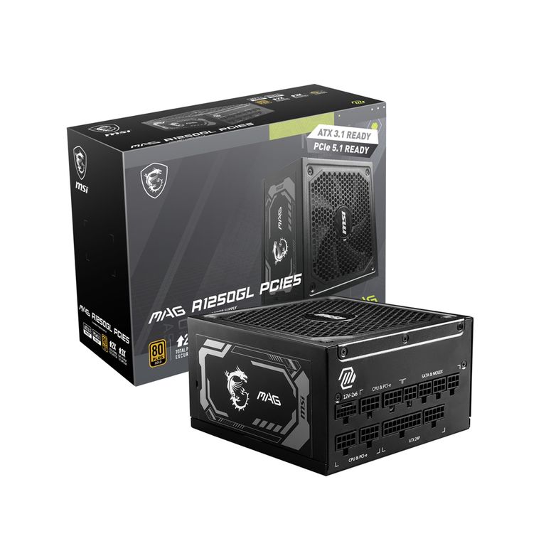 Fuente De Poder Mag A1250Gl 1250W 80 Plus Gold, Eficiencia Y Rendimiento Para Gaming