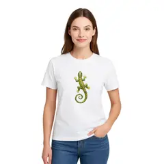 AQUA&MODA - Polo Clasico Unisex Logo Salamandra Naranja POSAN