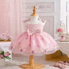 GENERICO - VESTIDO PARA NIÑA BEBE TEMATICA DE MARIPOSAS