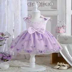 GENERICO - VESTIDO PARA NIÑA BEBE TEMATICA DE MARIPOSAS