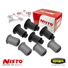 POWERED BY G4X4 GLOBAL 4 X 4 PE - Jgo Bocinas Nisto Trapecios Delanteros para Land Cruiser 80-105 series