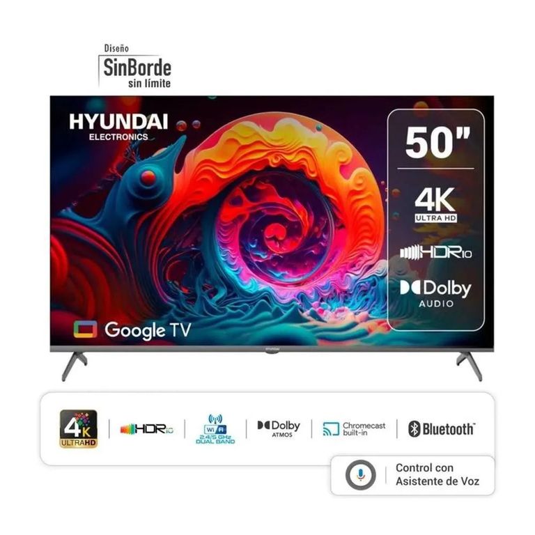 TELEVISOR 50 ULTRA HD 4K SMART GOOGLE TV HYLED5024G
