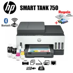 HP - IMPRESORA MULTIFUNCIONAL 750 SMART TANK 750 WIFI - DÚPLEX - ADF