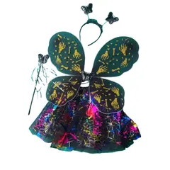 GENERICO - Disfraz de Brujita con Accesorios Niña Talla S