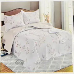 MINGDA - Set de Cobertor 2pz + Juego de sabanas + fundas 100% Calidad