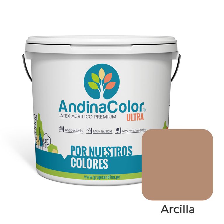 PINTURA ULTRA LATEX ARCILLA 1 GALON