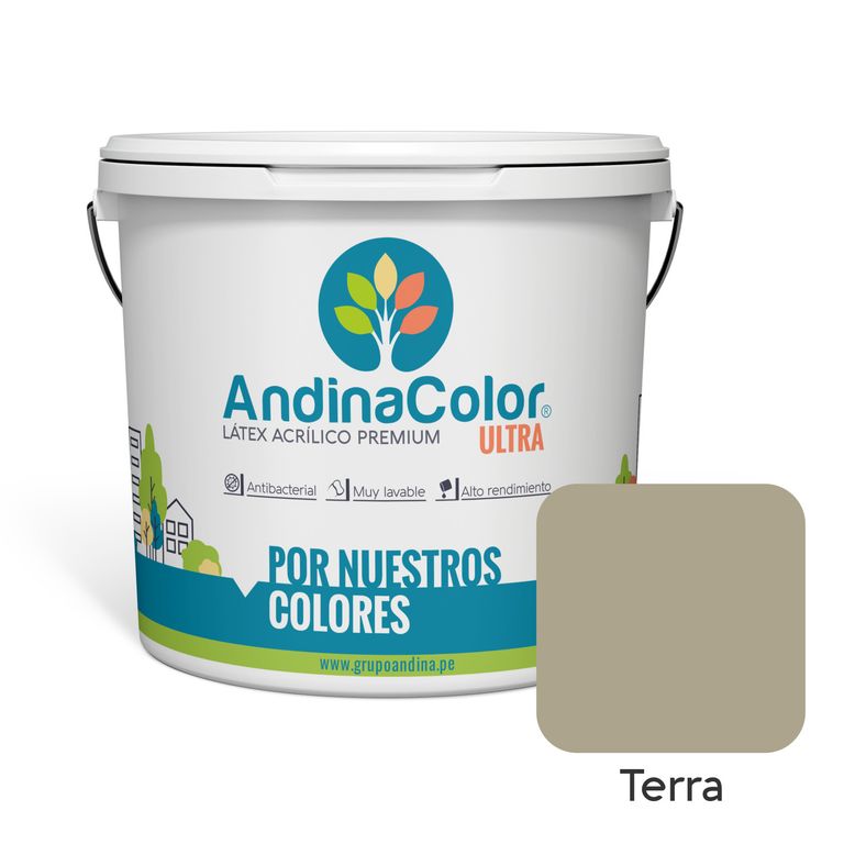 PINTURA ULTRA LATEX TERRA 1 GALON