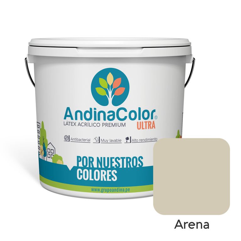PINTURA ULTRA LATEX ARENA 1 GALON