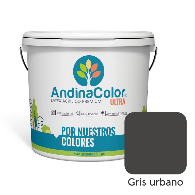 PINTURA ULTRA LATEX GRIS URBANO 1 GALON