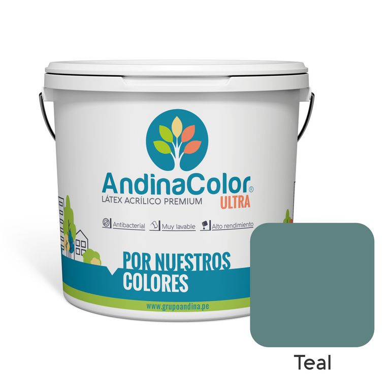 PINTURA ULTRA LATEX TEAL 1 GALON