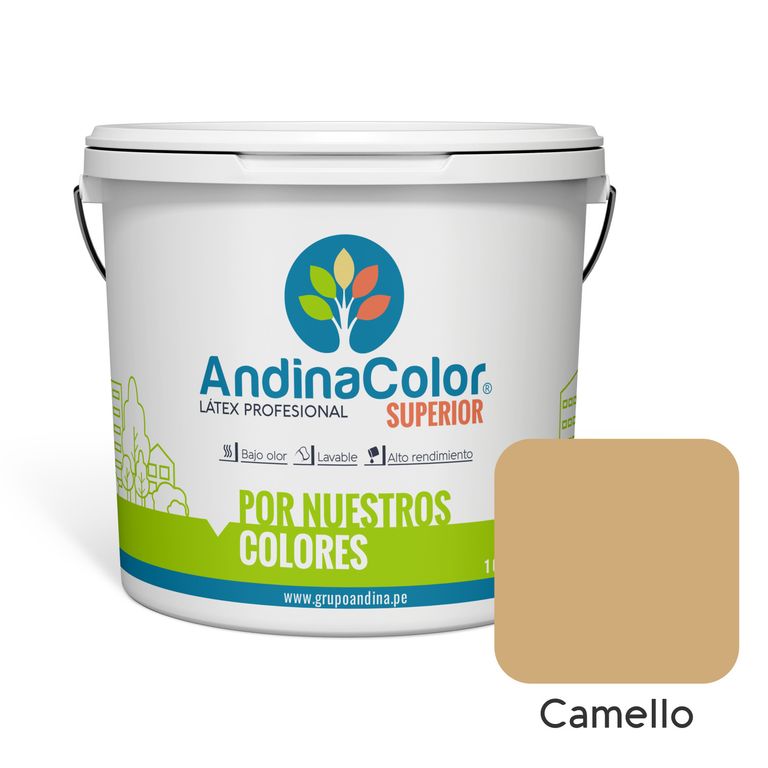 PINTURA SUPERIOR CAMELLO LATEX 1 GALON