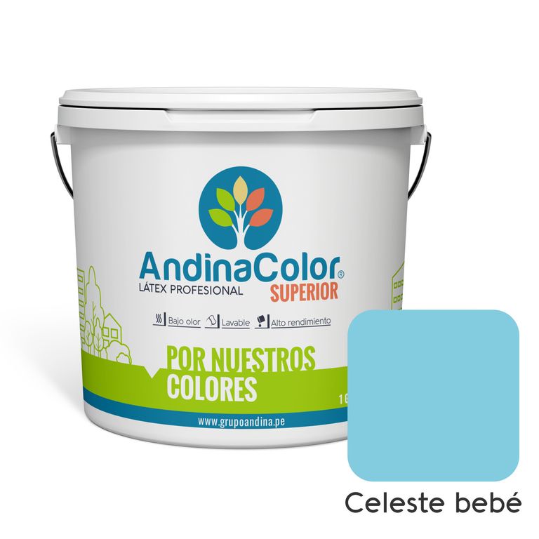 PINTURA SUPERIOR CELESTE LATEX 1 GALON