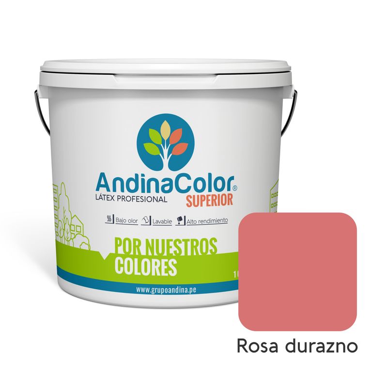 PINTURA SUPERIOR ROSA DURAZNO LATEX 1 GALON