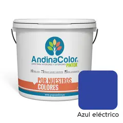 ANDINACOLOR - PINTURA PINTOR AZUL ELECTRICO LATEX 1 GALON
