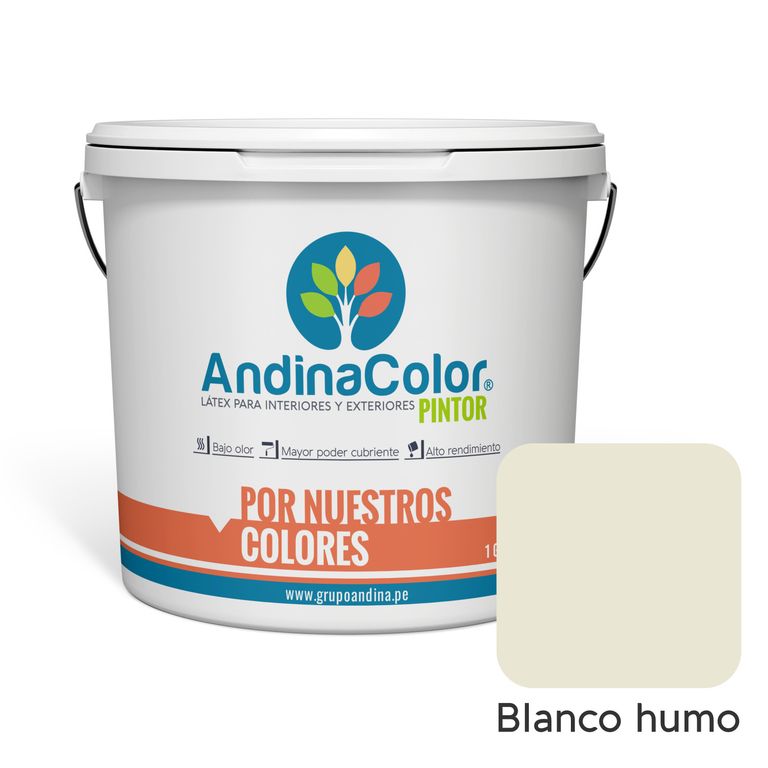 PINTURA PINTOR BLANCO HUMO LATEX 1 GALON