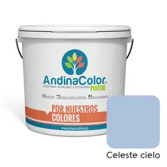 ANDINACOLOR - PINTURA PINTOR CELESTE CIELO LATEX 1 GALON