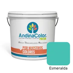 ANDINACOLOR - PINTURA PINTOR ESMERALDA LATEX 1 GALON