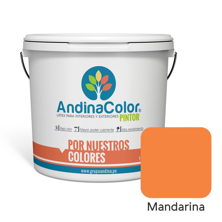 PINTURA PINTOR MANDARINA LATEX 1 GALON