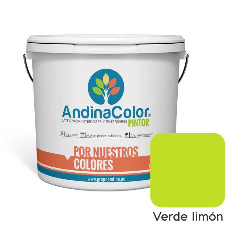 PINTURA PINTOR VERDE LIMÓN LATEX 1 GALON