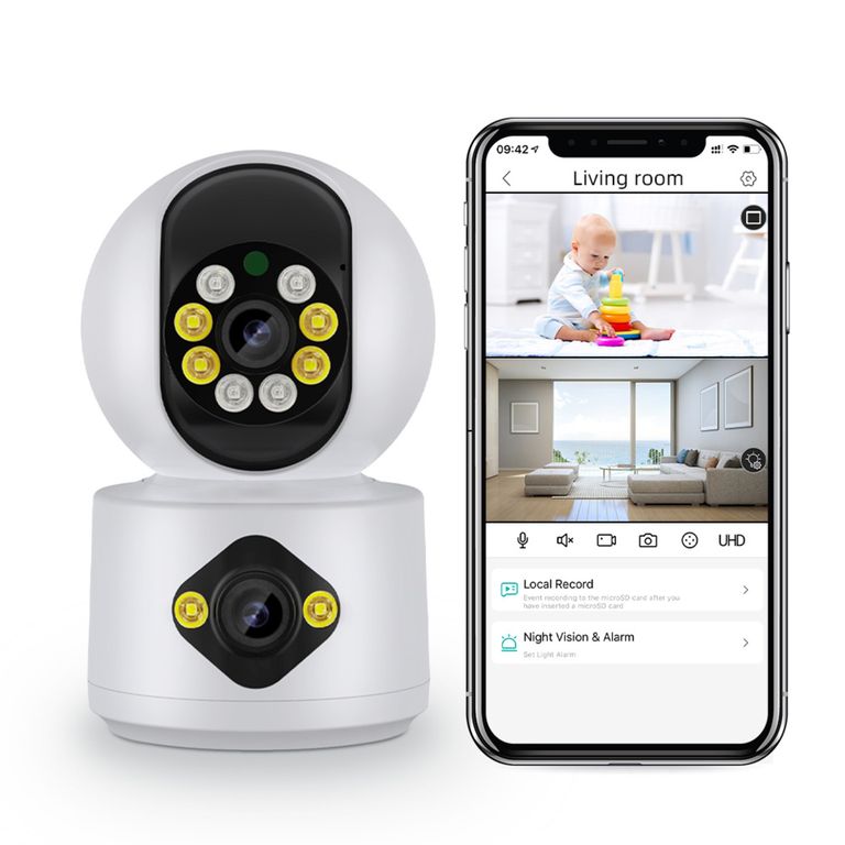 Monitor de Bebé Mascota Adulto mayor Visión Nocturna Voz bidireccional