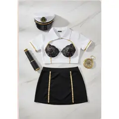 GENERICO - LENCERIA SEXY DISFRAZ MARINERA TALLA S-M-L