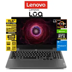 LENOVO - NOTEBOOK LOQ 15ARP9 156 FHD IPS 45 GHZ 24GB PN NBLEN83JC008FLM