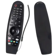 GENERICO - Control Remoto Smart Para Tv Lg Con Comando Por Voz + Funda Negro