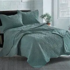 MINGDA - Set de Cobertor 2pz + Juego de sabanas + fundas 100% Calidad