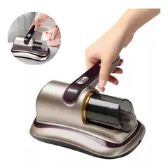 GENERICO - ASPIRADORA INALÁMBRICA DE MANO ANTIÁCAROS CON LUZ LED