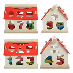 GENERICO - Juguete Didactico Caja Clasificadora de Números y Formas