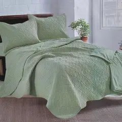 MINGDA - Set de Cobertor 2pz + Juego de sabanas + fundas 100% Calidad