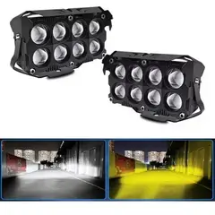 GENERICO - Faros Led 8x8 Dual Alta Baja Auto Moto