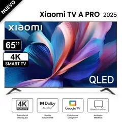 XIAOMI - Televisor 65" QLED Smart UHD 4K A PRO 2025
