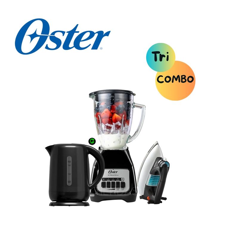 Tri-Combo LICUADORA + HERVIDOR Capacidad de 1.7 L Y PLANCHA