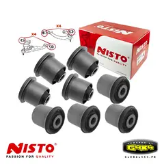 POWERED BY G4X4 GLOBAL 4 X 4 PE - Jgo Bocinas Nisto Trapecios Delanteros para Montero Sport 2009-2025