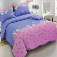 MINGDA - Set de cobertor 2 pz verano de 5 piezas 100% algodón