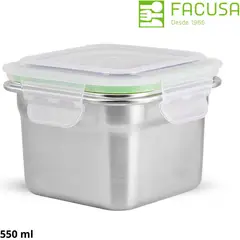 FACUSA - Taper Cybus Click Cuadrado De 550Ml -
