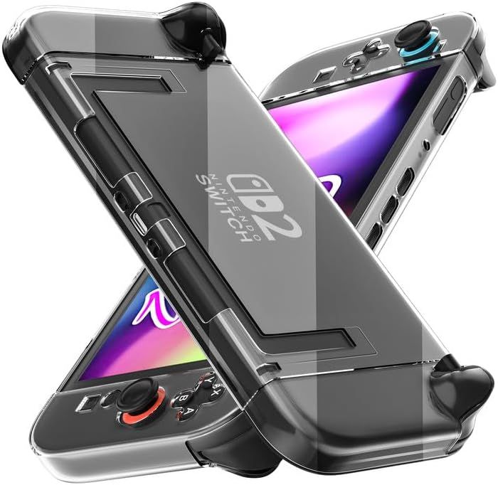 Funda Transparente Nintendo Switch 2 – Carcasa Consola + Protectores